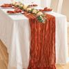 90x180/300cm Gauze Tablecloth Rustic Country Cheesecloth Table Setting  Dinning Decor