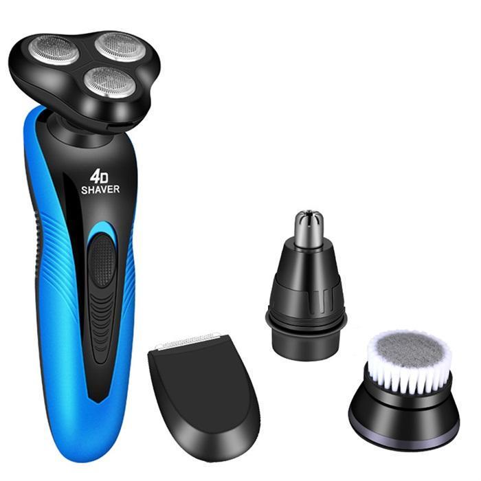 Профессиональная многофункциональная бритва 4 в 1, водонепроницаемая электрическая бритва для удаления волос, мужская бритва, вилка стандарта США