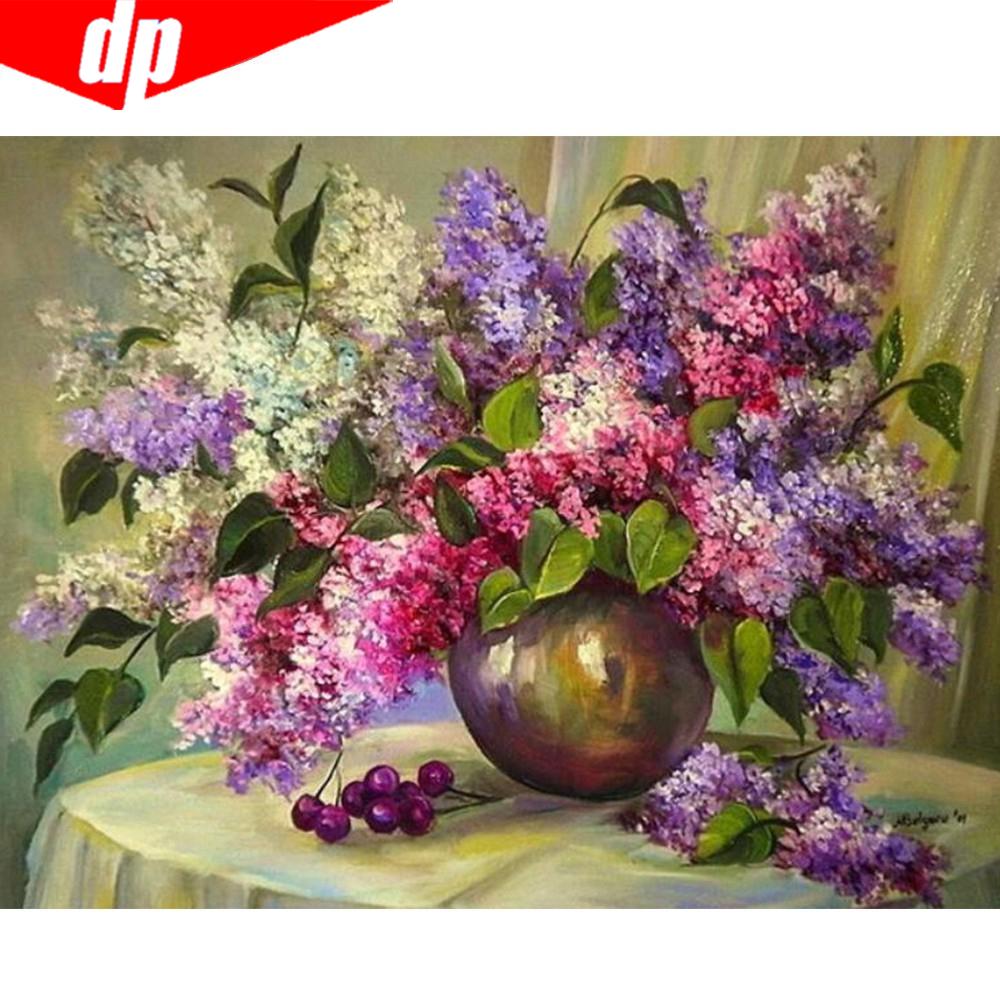 Алмазная вышивка 5D DIY Цветок Алмазная картина Картина горный хрусталь