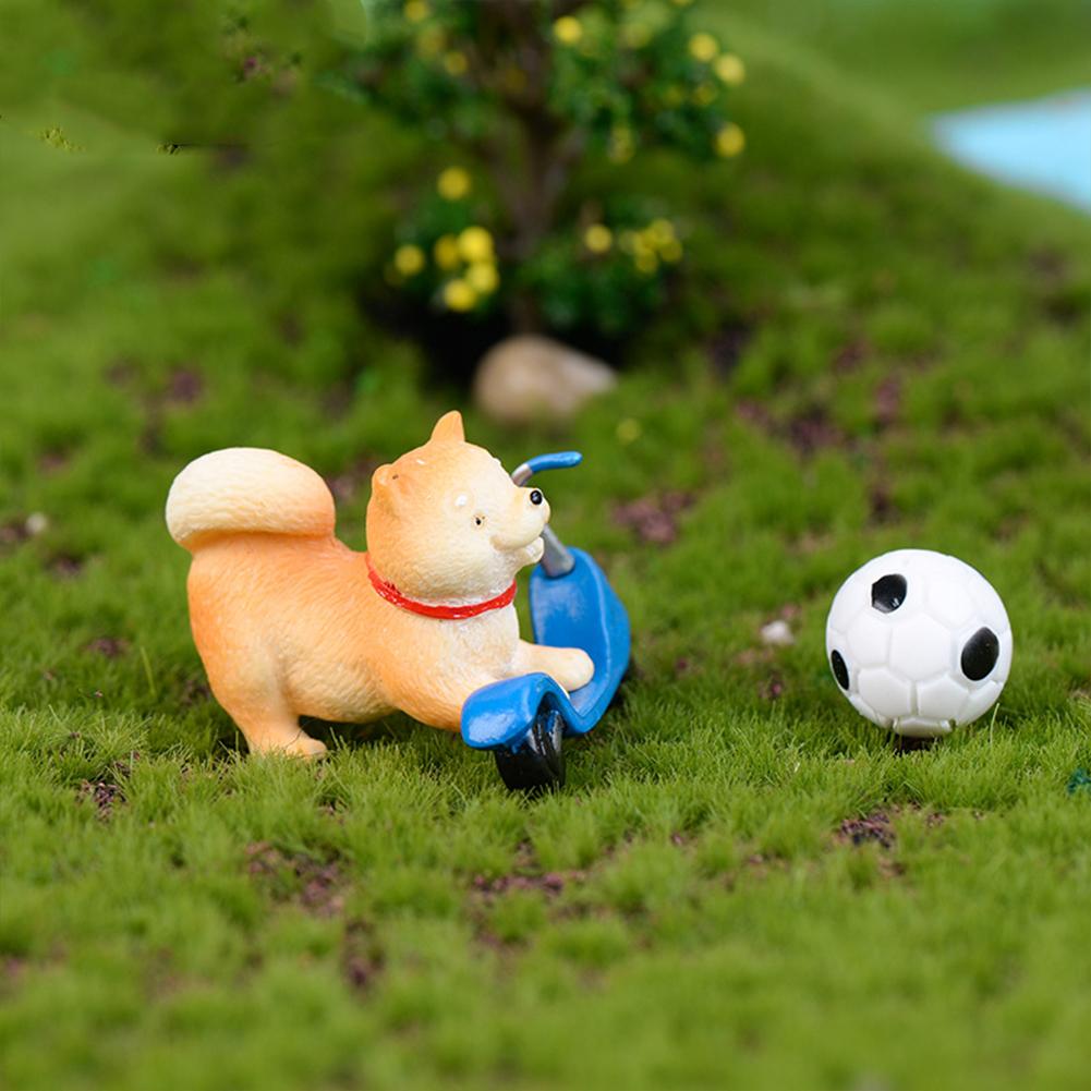 Micro Landscape Decoration Akita Dog-shaped Diy Succulent Creative Bonsai Resin Small Decoration