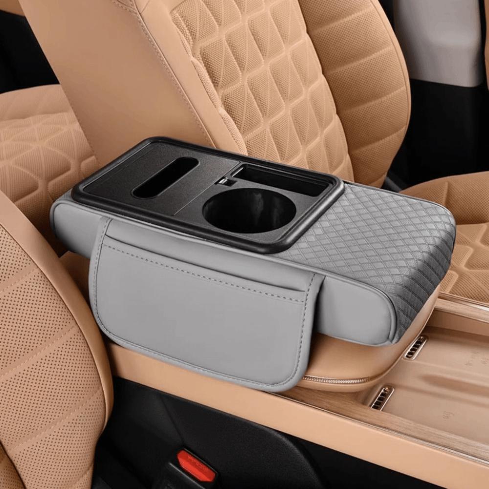 Premium Cushion Car Armrest Storage Box Large-Capacity Organizer Vehicle Organization