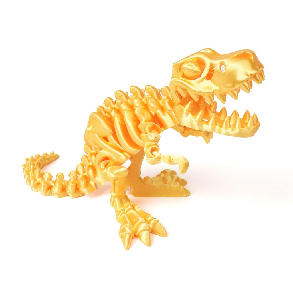 3D Printed Dragon Set Crafts Model Fidget Toy Rotatable Tyrannosaurus Rex Skeleton Dinosaur Decoration Gift for Kids Birthdays