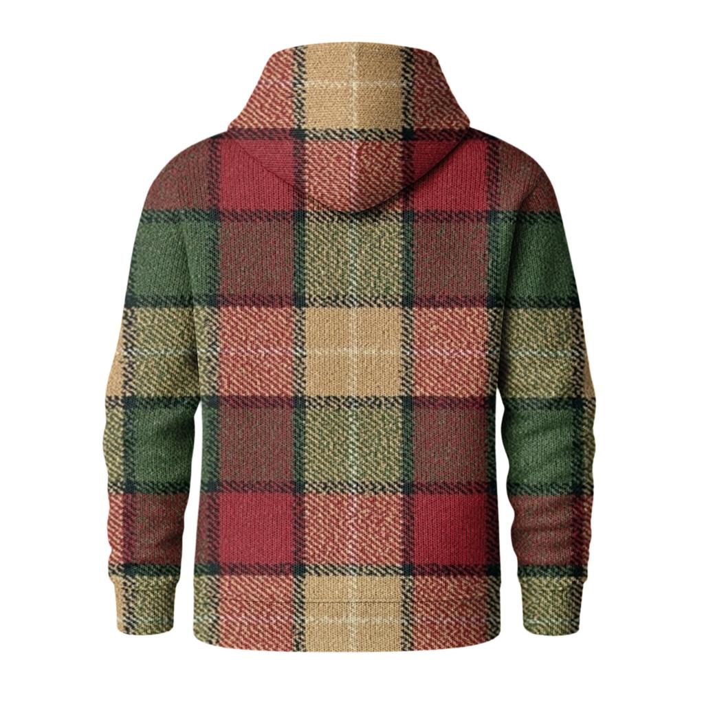 Men's Knit Hooded Sweatshirt Casual Long-Sleeve Sweatshirt