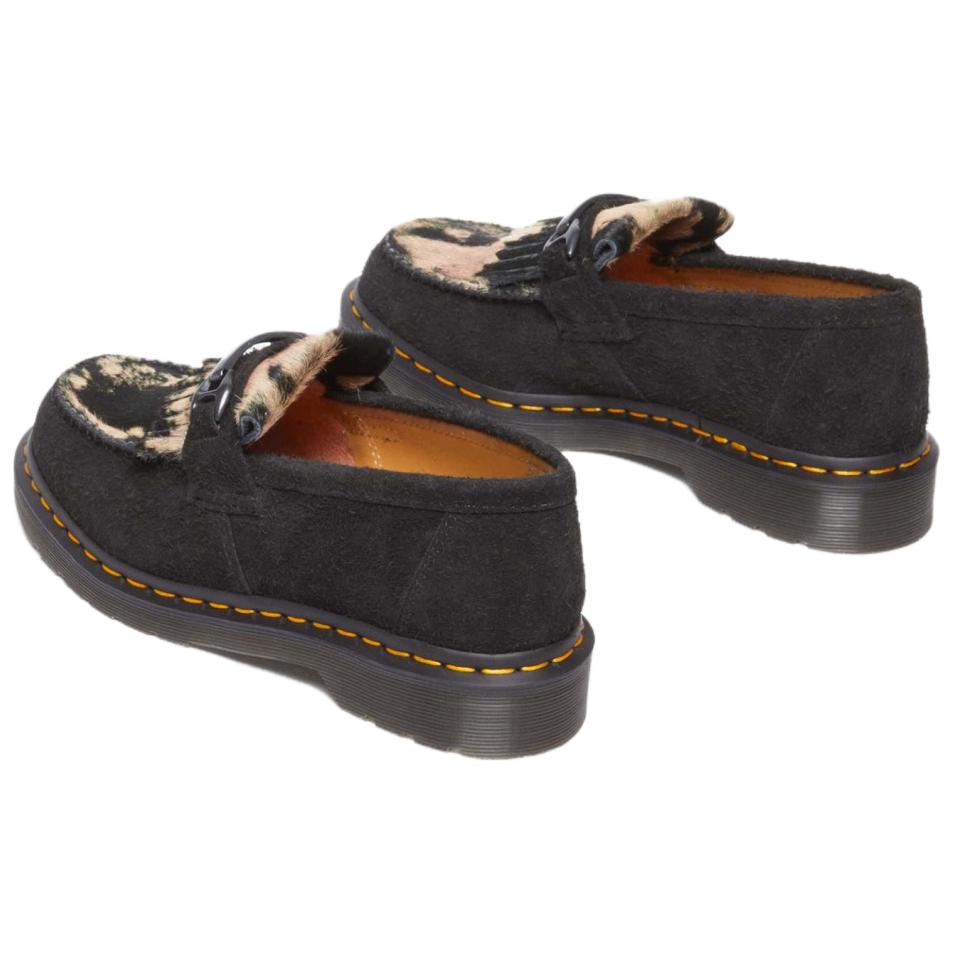 Dr. Martens Adrian Snaffle Hair On Loafer Black Beige Unisex Sneakers 31895779