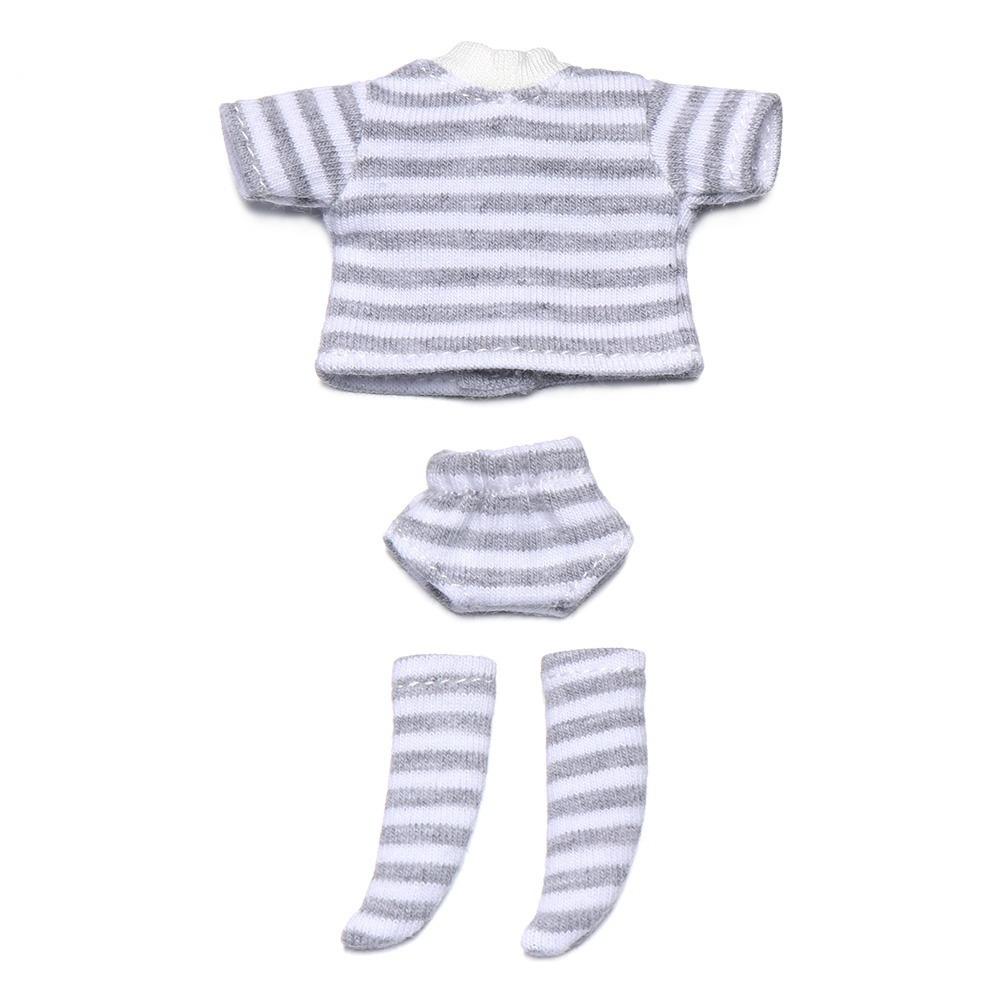 Shorts Socks Doll Underwear T-shirt OB11 Striped Tops DIY Toy Ob11 Doll Clothes  Boy Girl Gift