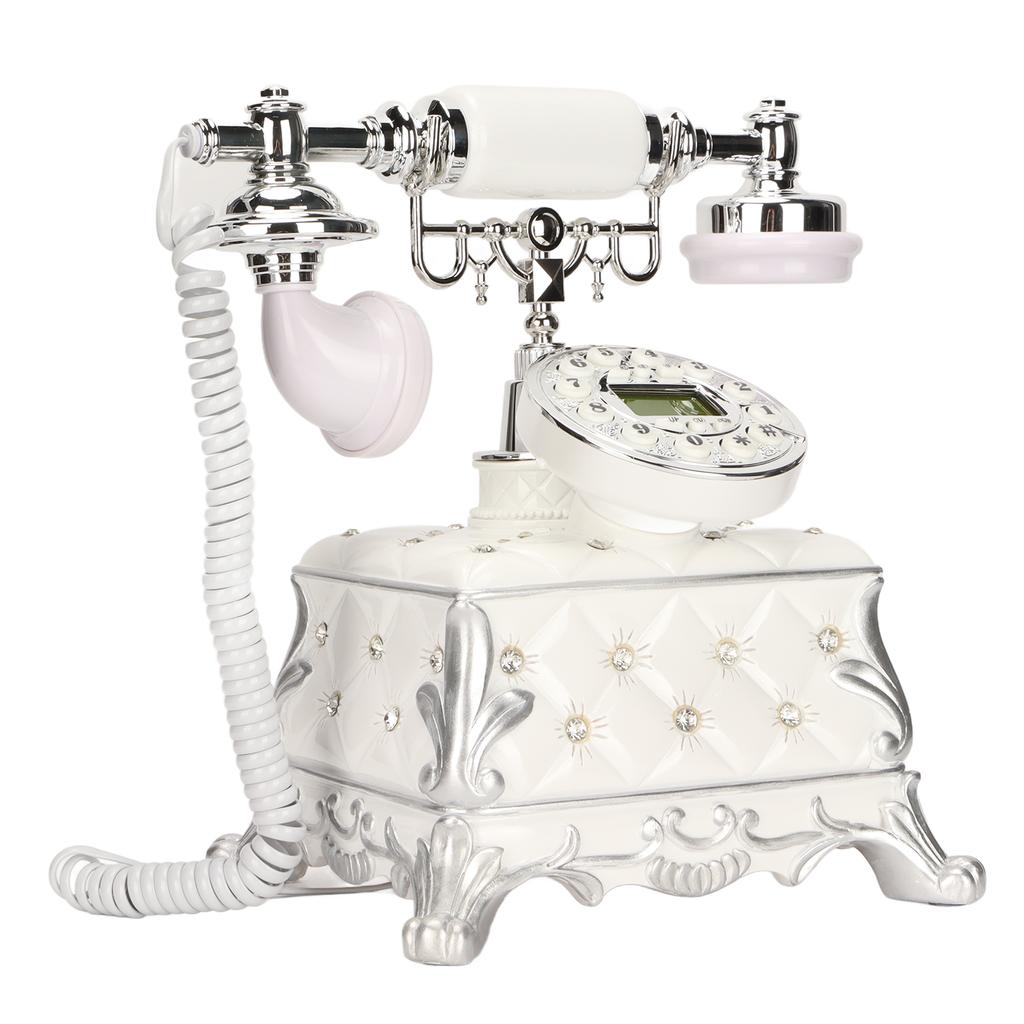 MS‑8320B European Vintage Telephone Classical LCD Display Caller ID Retro Telephone for Living Room