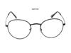 Retro Metal Round Patterned Edge Eyeglasses 3447 - Trendy Harajuku-Inspired Plano Glasses