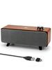 OROW PC Speaker Tabletop Wooden Speaker for and 10W Deep Wired and USB Connected Desktop Speaker Soundbar, TVs, Smartphones, Computers, Output, Bass,