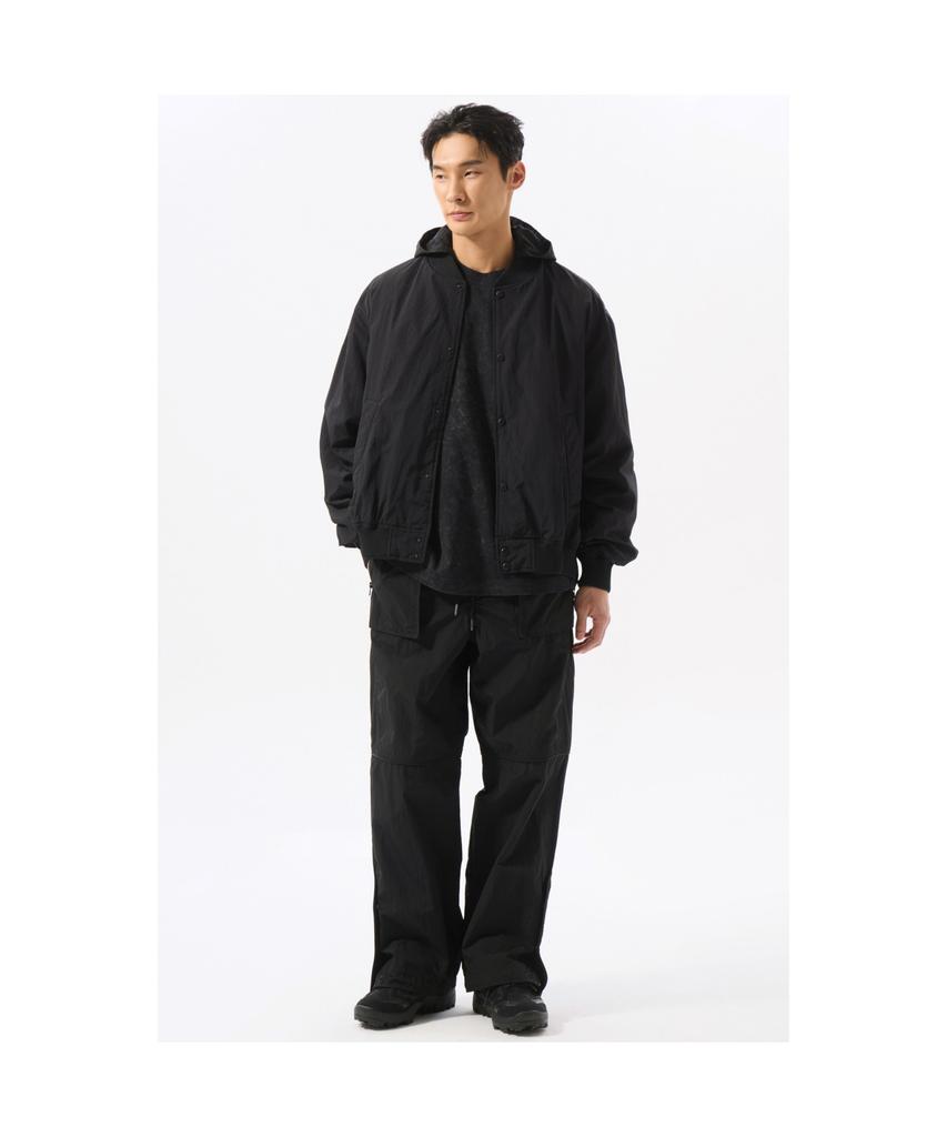 Customellow Black Detatchable Hood Ma-1 Bomber Cwuas25111Bkx