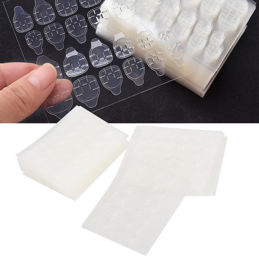 50pcs Waterproof Fake Nail Adhesive Tabs Daily Nail Art Quick Application