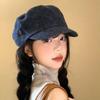 Шляпа-берет художника в британском стиле с плоским козырьком, восьмиугольная шляпа в стиле Y2k, корейский джинсовый берет, стритвир