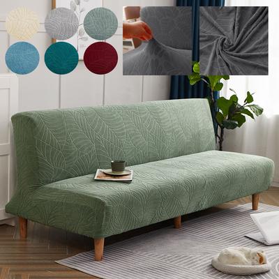 Сплошной цвет безрукавный чехол для дивана-кровати, эластичные дешевые чехлы для диванов для гостиной, моющиеся съемные чехлы, складной чехол для дивана