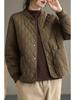 Women's Quilted Cotton Jacket: Lightweight, Thin, Short Solid Color Coat for Fall & Winter 2025
