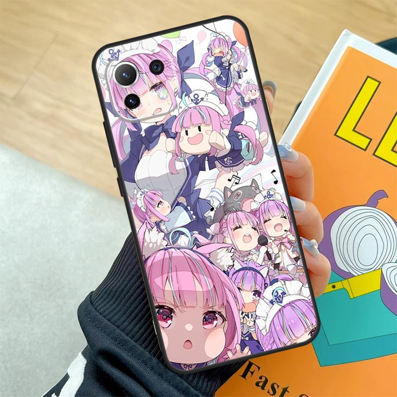 Чехол Minato Aqua Hololive для Xiaomi 15 Ultra 13 14 Pro 11T 12T 13T 14T POCO F5 F6 F7 Pro X3 X5 X6 X7 Pro