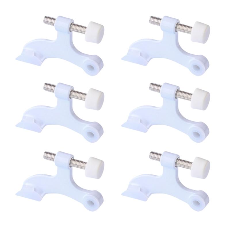 Heavy Duty White Colored Door Top Hinges  easy installs US Type Door Stoppers Luxurious White Door Hinges For Various Door