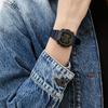 Casio Серия YOUTH-Силиконовые маленькие квадратные классические маленькие квадратные часы ЖК-дисплей кварцевый механизм ремешок из смолы Японские и корейские часы F-108WH-2A2EF