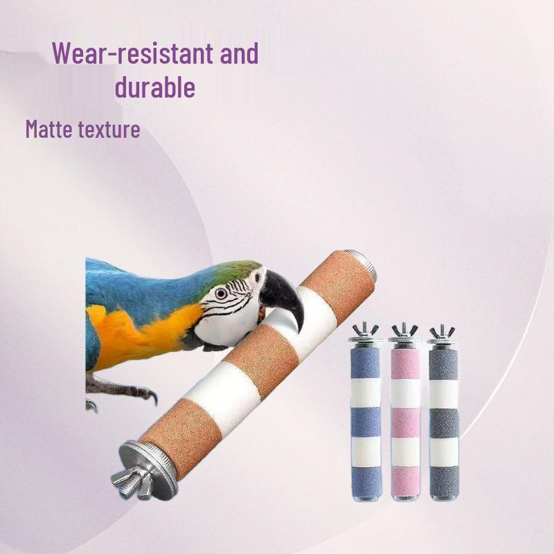 Frosted Parrot Claw & Beak Grinding Stand Toy