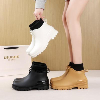 Норвежская корейская обувь для плавания: Женские бархатные резиновые сапоги «Челси» и мужские низкие забродные ботинки для активного отдыха