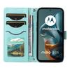 Для Motorola Moto G05 4G Кошелек-чехол Ромбовидная кожаная крышка для телефона с ремешком