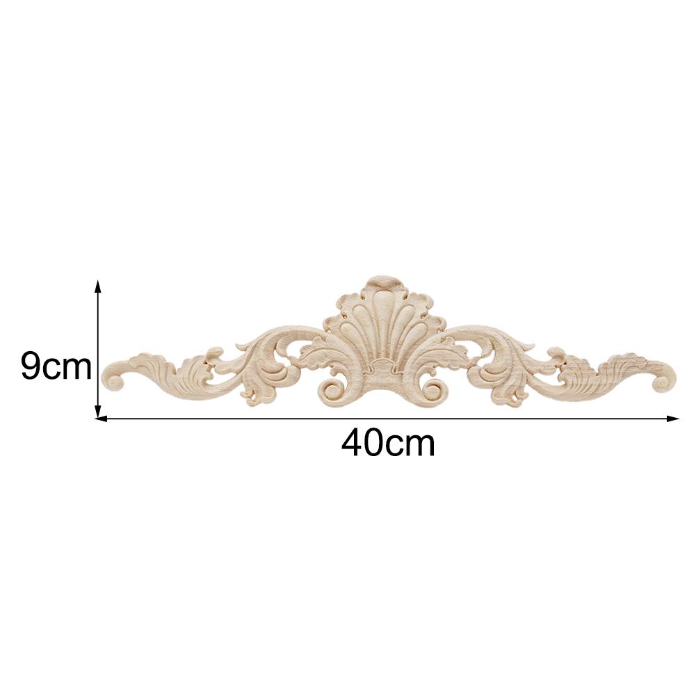 Деревянные резные аппликации, накладки, неокрашенная мебель, длинные деревянные цветочные наклейки, угловые деревянные аппликации, накладки, деревянные фигурки