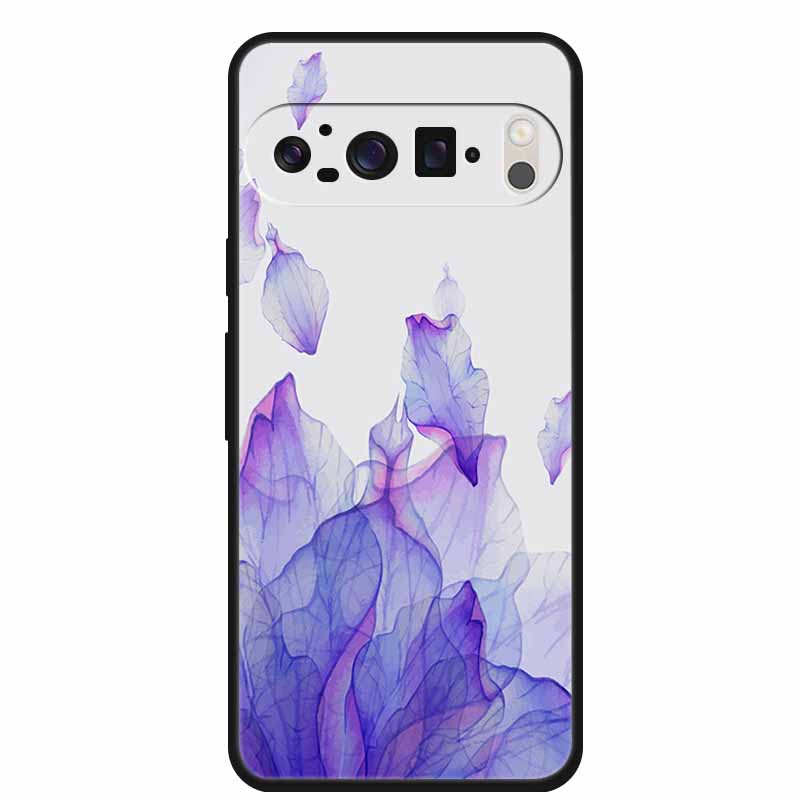 Чехол для мобильного телефона Google Pixel 9 Pro XL Роскошный защитный чехол из мягкого силикона для Google Pixel 9Pro XL Мраморный Мягкий черный Funda
