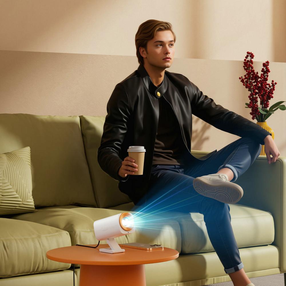 Новинка Vivicine Y1S Pro Портативный HD Android 12 WIFI LED Проектор для Домашнего Кинотеатра, Просмотра Фильмов, Игр