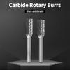 Cylindrical Type Rotary Burrs 6mm/8mm/10mm Tungsten Steel Grinding Head Engraving Bits