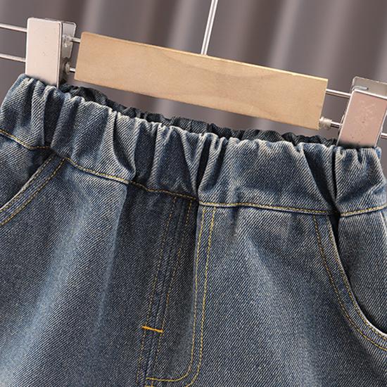 Костюм для мальчика 0-5 лет Детская полосатая рубашка с длинными рукавами Куртка с рисунком Круглый вырез, белый топ Повседневные джинсы Комплект из трех предметов