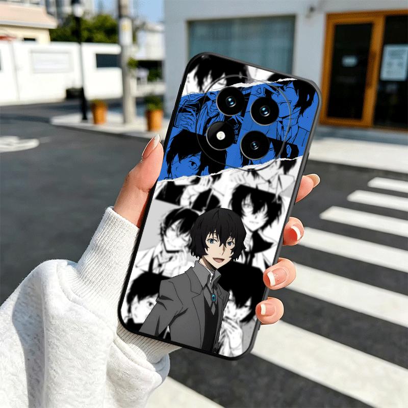 Мягкий чехол для телефона Bungo Stray Dogs Дазай для Xiaomi Redmi Note 12 13 14 15 Pro Plus 11 12S 11S 11T 10 4G Черная задняя крышка