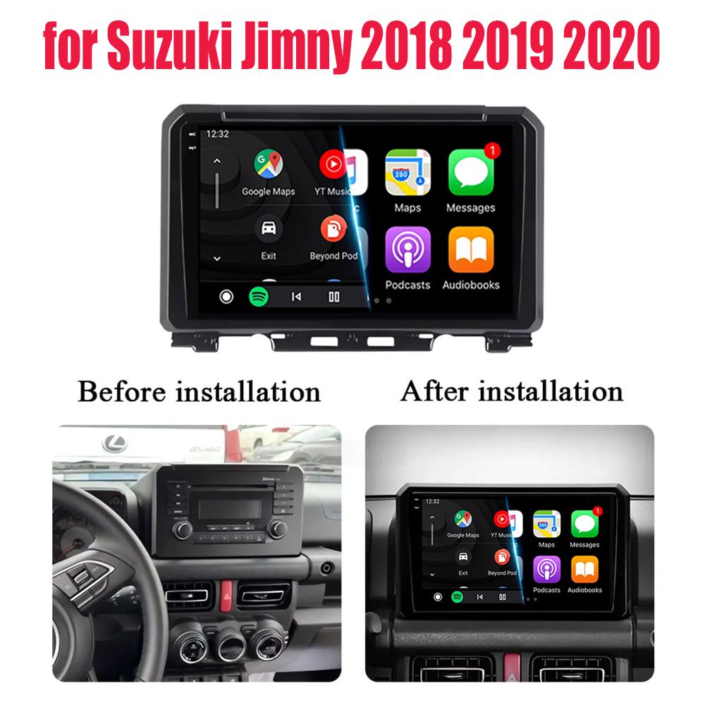 For Suzuki Jimny JB64 JB74 2018 2019 2020 Antoradio Android 14 2 Din Car Multimedia Stereo Player GPS Navigation Wifi DSP 9 Inch