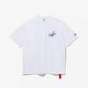 New Era M New Era ShorT Sleeve Tee Cqk 14536490 Mlb La Dodgers Line Logo T shirT whiTe