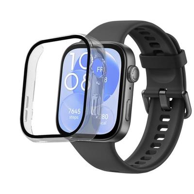 Чехол совместимый Huawei Watch Fit 3 - Жесткая защита прозрачный кейс защитное стекло закаленное Phonillico®