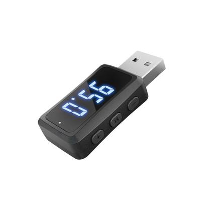 Поставка аудиоприемника адаптера USB передатчик автомобильный Bluetooth 5.3 FM02 со светодиодным дисплеем
