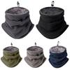 Men Women Winter Motorcycle Neck Gaiter Fleece Face Mask Windproof Warm Scarf for Outdoor Sports Cycling Hiking