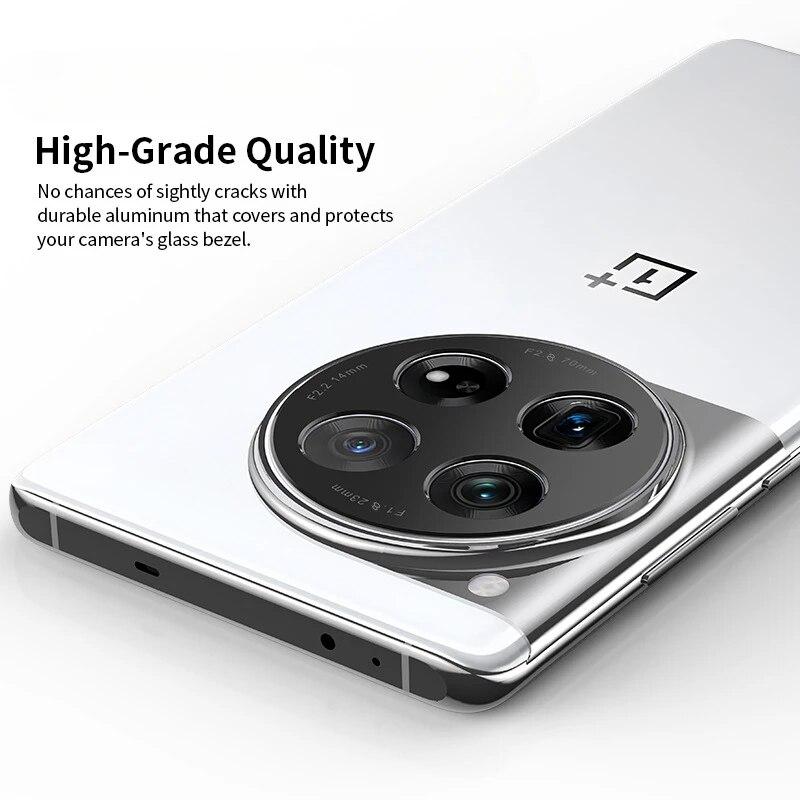 Для OnePlus 12 Защитная пленка для объектива камеры из алюминиевого сплава, металлическая наклейка, кольцо для Oneplus12 1 + 12 ONEPLUS12, защитная пленка