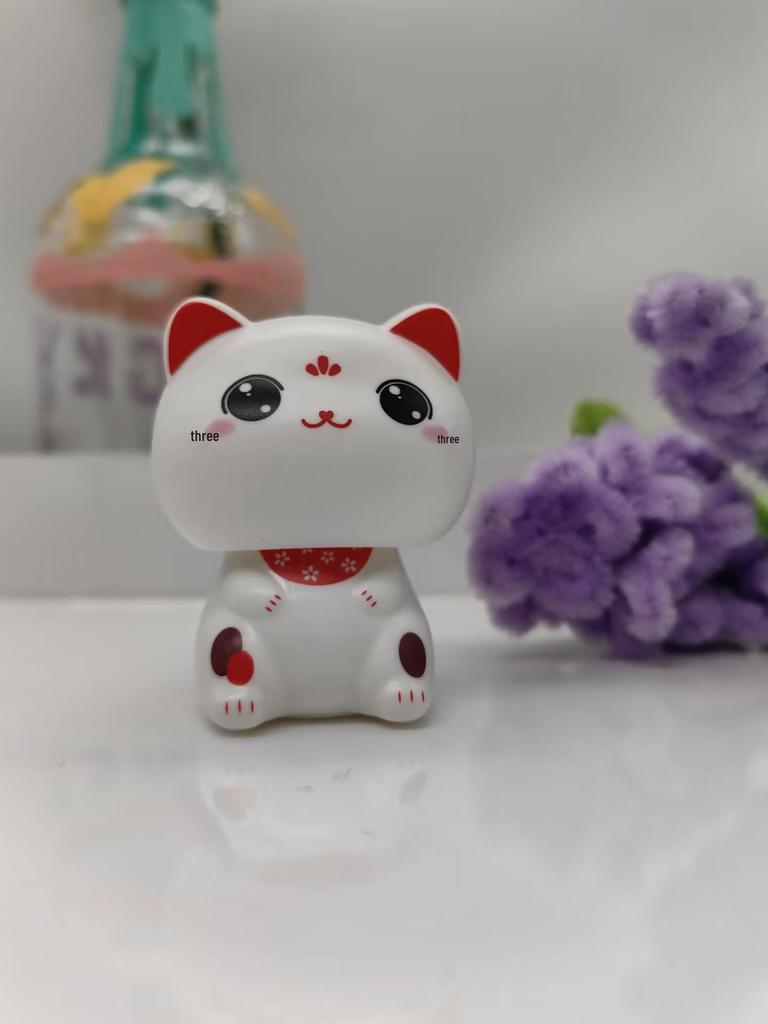 Фигурка Машущего Кота на солнечной батарее - Креативное украшение и уникальный подарок