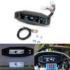 Motorcycle Speedometer Meter Universal Lcd Digital Odometer Counter Motorbike Tachometer Fuel Meter
