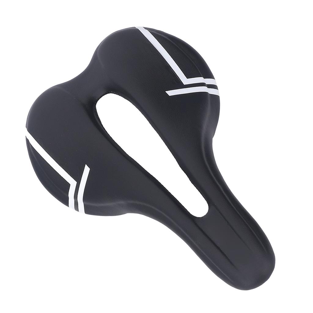 Mountain Bike Saddle Cushion Microfib PU Lth Hollow Brthable for Road Riding