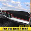 Для Volkswagen VW Golf 8 MK8 R GTI R-Line 2022 2023, коврик для приборной панели автомобиля, избегайте легких подушечек, анти-УФ-нескользящий