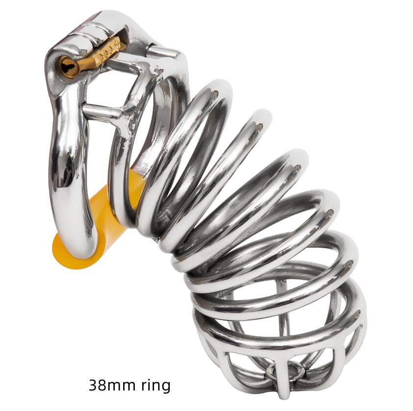 Эргономичное устройство верности для мужчин из нержавеющей стали, клетка для члена, замок для пениса, кольцо для члена, пояс верности, S062