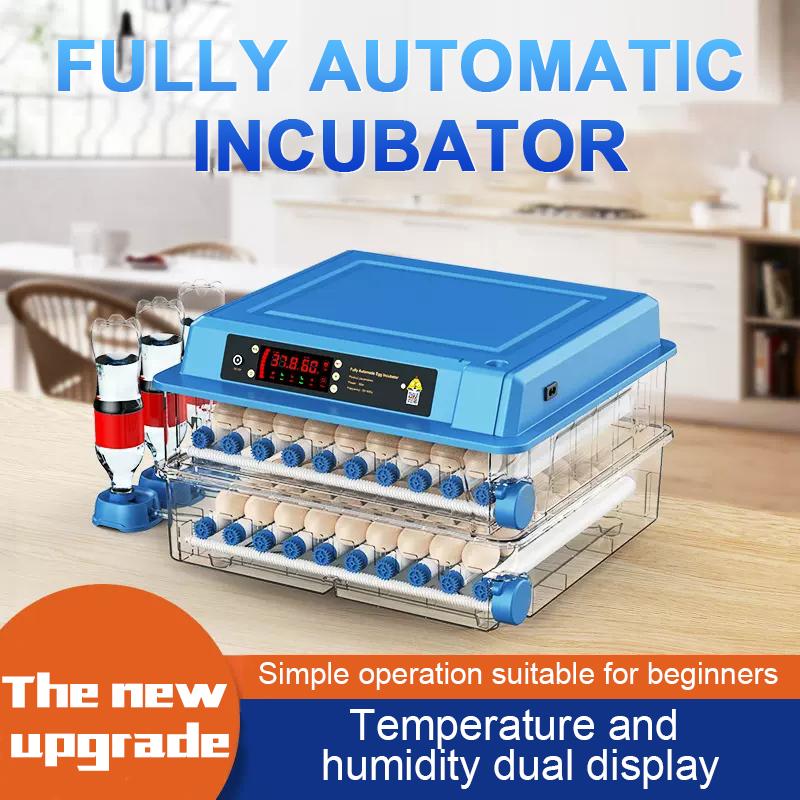 128 Eggs Fully Automatic Incubator With Drawer Type Mini Poultry With Automatic Waterbed Replenishment And Temperature Control