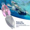 Swimming Nose Clip Set Silicone Swim Earplugs Waterproof Pool Nose Clips Water Sports Non-Slip Nose Guard Earplug Set