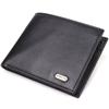 Классическое горизонтальное мужское портмоне из натуральной кожи флотар CANPELLINI 21778 Черный