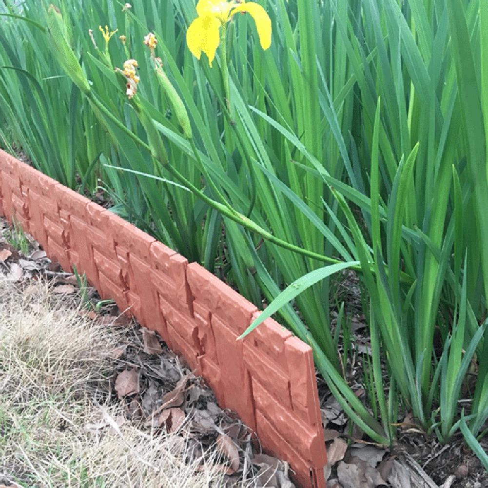 Новый пластиковый газонный бордюр из 6 шт., ограждение для сада, двора, растения, цветочная клумба, декоративный забор 2020 г.