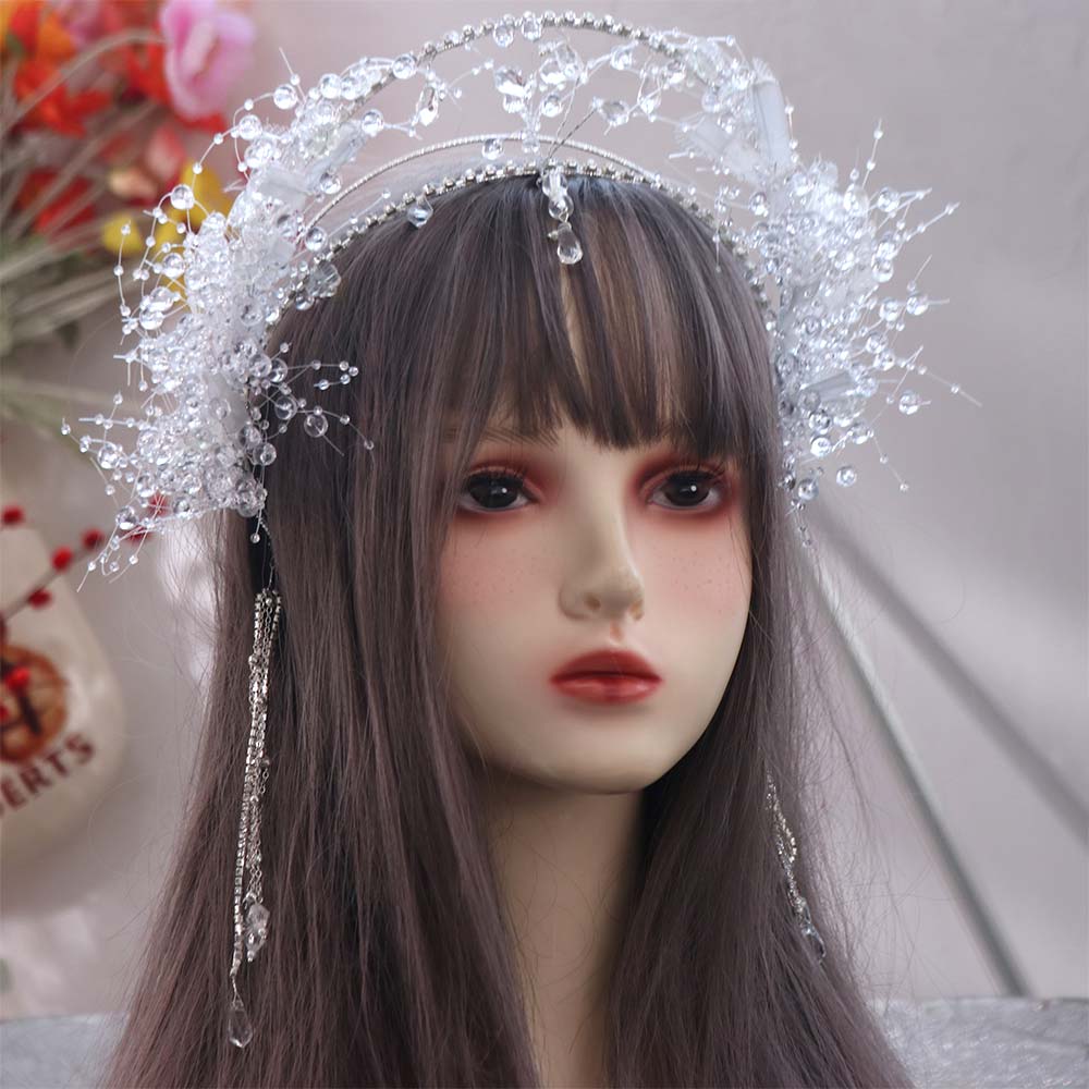 Fairy Crystal Hair Hoop Tiara Jeweled Rhinestone Headband Wedding Styling Accessories