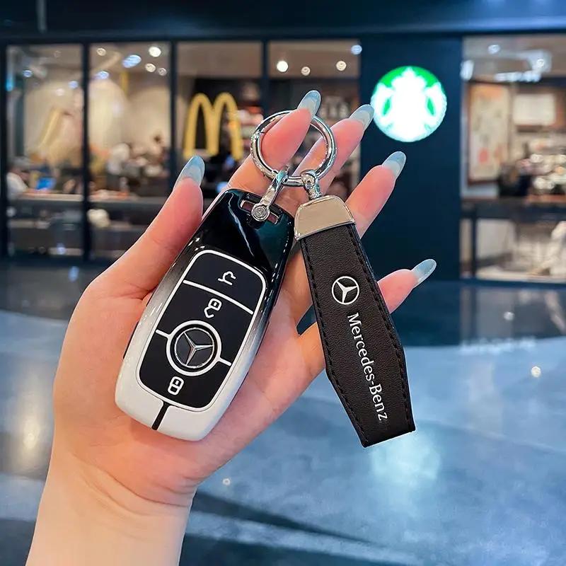 Car key case cover For For Mercedes Benz W206 W223 C S Class S350 C200 C260 C300 S400 S450 S500 2021 2022 2023 2024 cc1