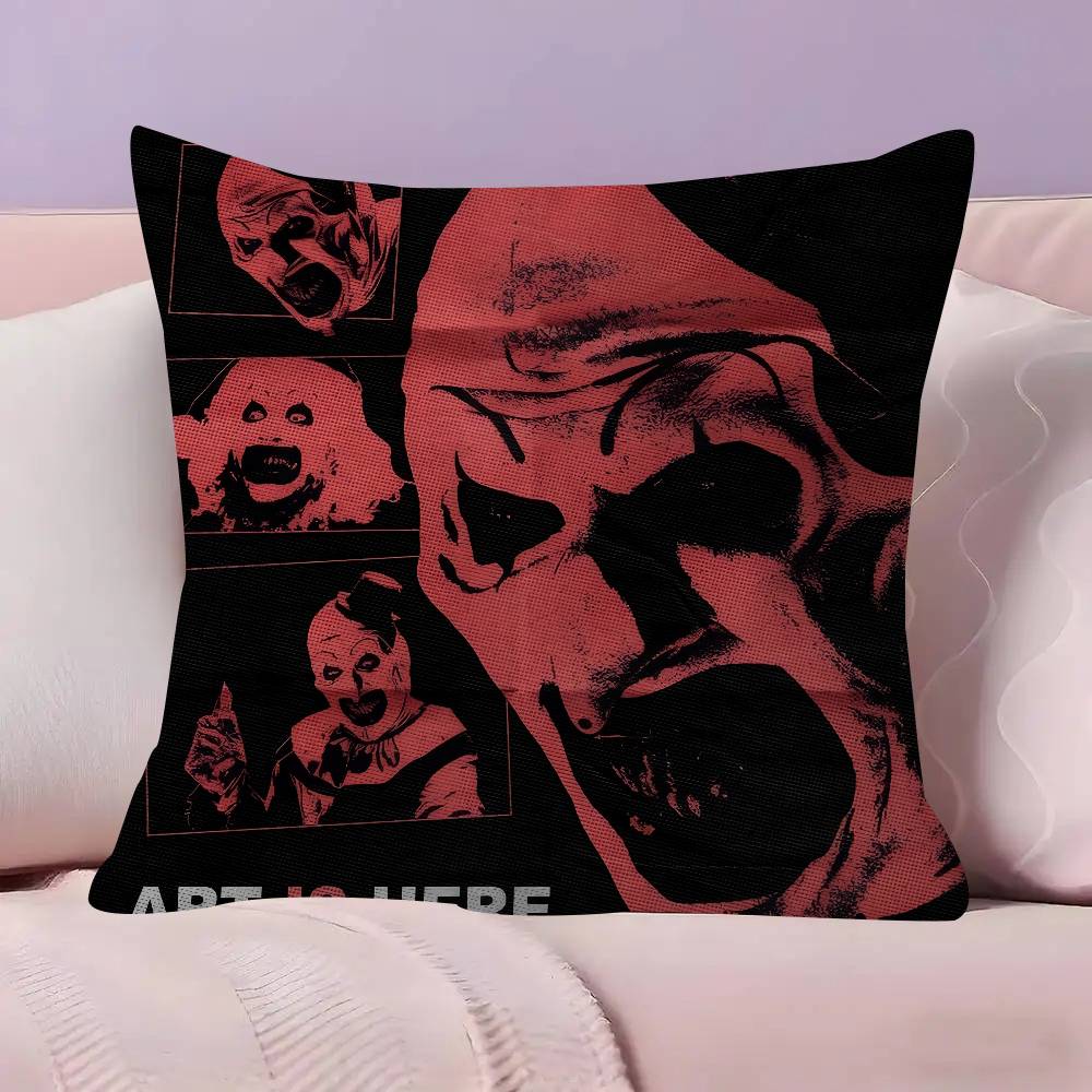 Halloween Horror Terrifier Film Pillow Anime Pillow Sofa Bed Head Pillow Cover Cushion Cover 45x45 cm Fashion