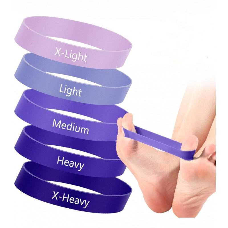 TPE Resistance Bands Finger Toe Arch Ankle Training Thumb Loop Foot Strengthening Hand Dexterity Improvement