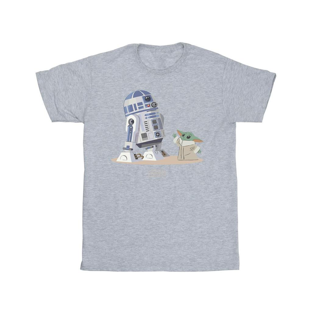 Star Wars Mens The Mandalorian R2D2 And Grogu T-Shirt