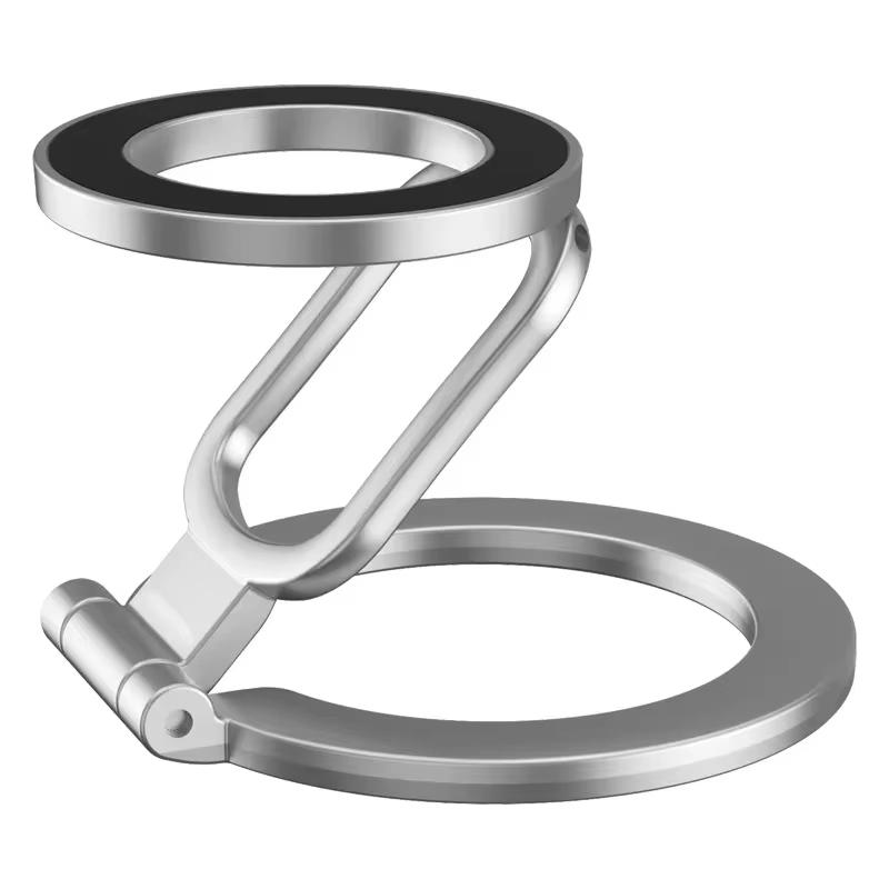 Double-Sided MagSafe Phone Holder Strong Magnetic Foldable Ring Stand & Finger Grip Universal